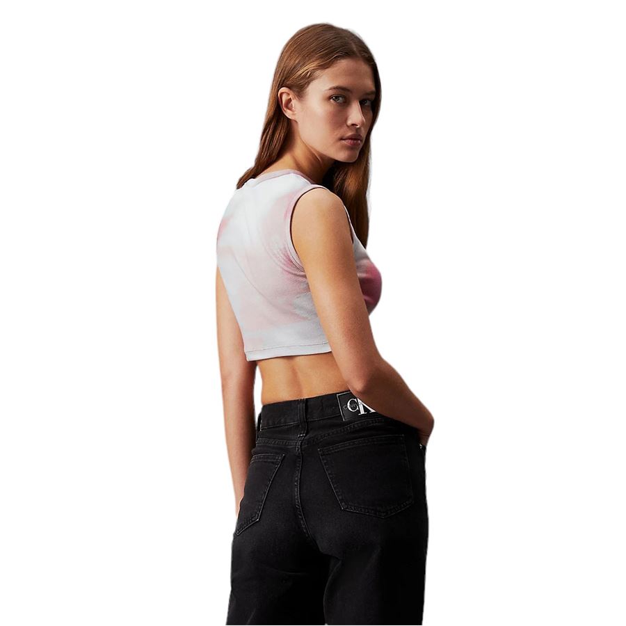 Top Corto Con Stampa All-Over Calvin Klein | J20J2231630LA
